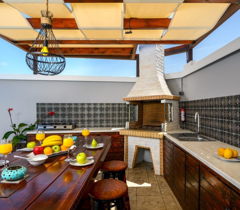 Outdoor dining area